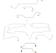 Brake Line Kit for 2000-2007 Ford Focus No ABS stainless steel