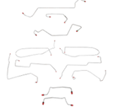 Brake Line Kit for 2000-2007 Ford Focus No ABS stainless steel