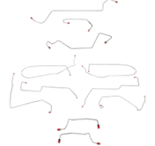t 2000 - 2007 Ford Focus Brake Line Kit - CBK0209OM Fine Lines