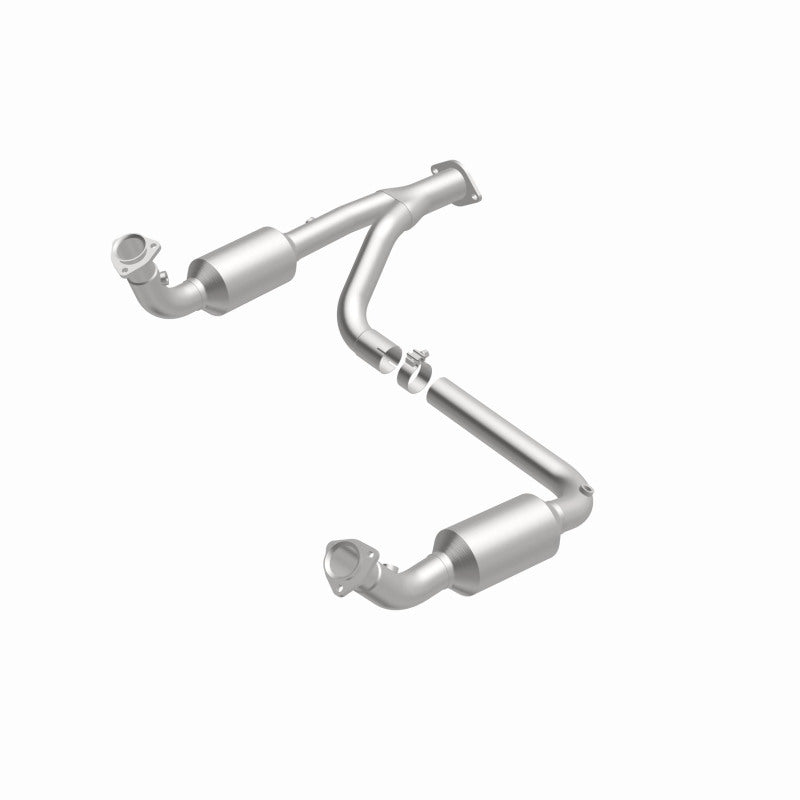MagnaFlow direct-fit catalytic converter fits 1999-2000 Chevrolet Tahoe, 1997-2000 GMC Yukon, and additional vehicles. Hardware is included to eliminate the hassle of working with 