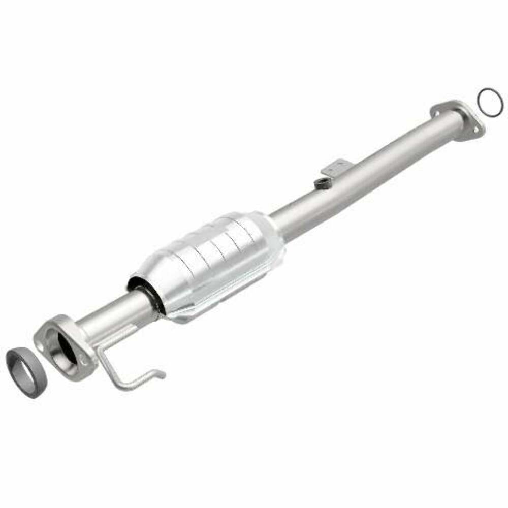 MagnaFlow direct-fit catalytic converter fits 2000-2001 2000 Chevrolet Tracker and Suzuki Vitara, this and 2000 Chevy Tracker 1.6L stainless steel CARB compliant 441020