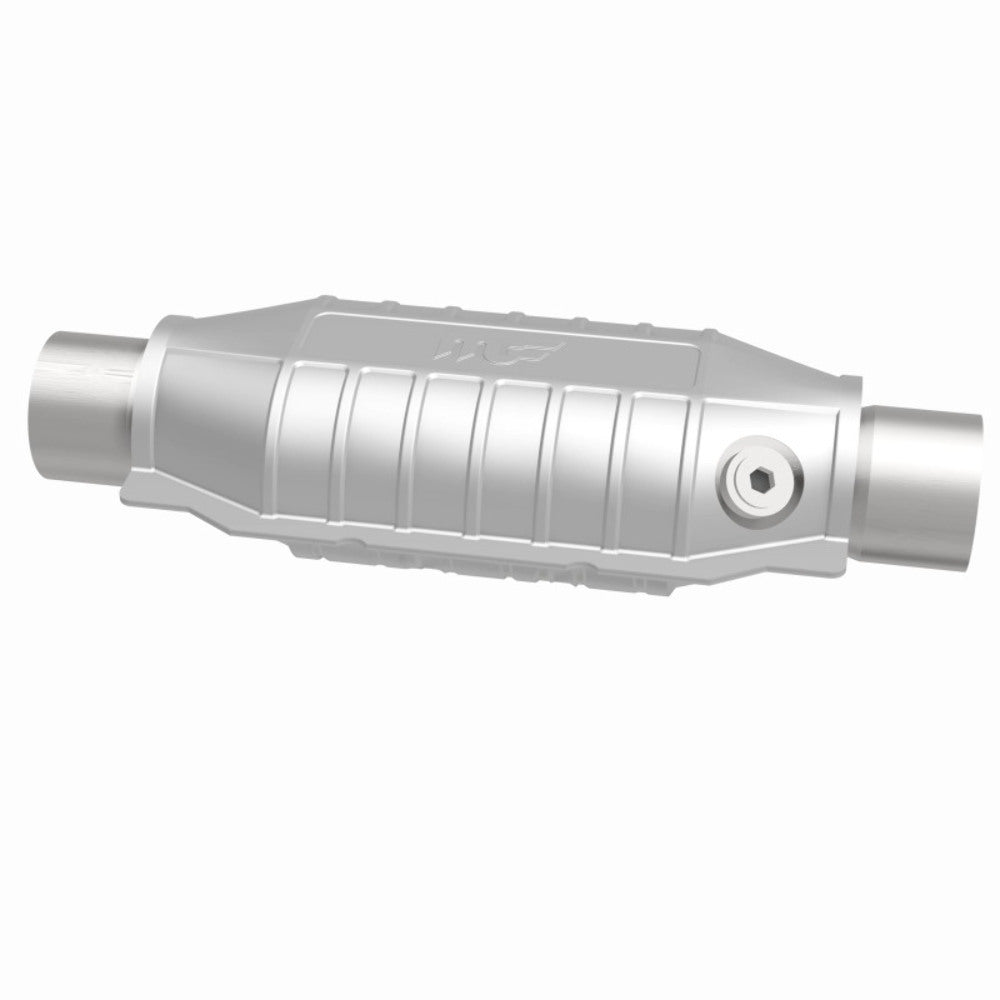 MagnaFlow universal catalytic converter 2.25 inch inlet/outlet stainless steel Federal EPA compliant OBDII 51035