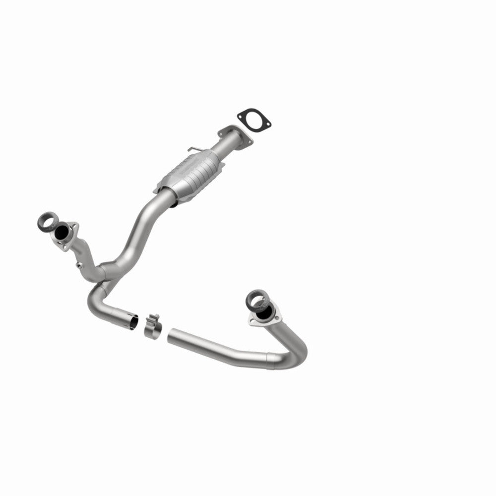 MagnaFlow direct-fit catalytic converter fits 2000-2002 2000 Chevrolet S10, GMC Sonoma, and additional vehicles and 2000 GM S10/Sanoma 4.3L stainless steel CARB compliant 447249