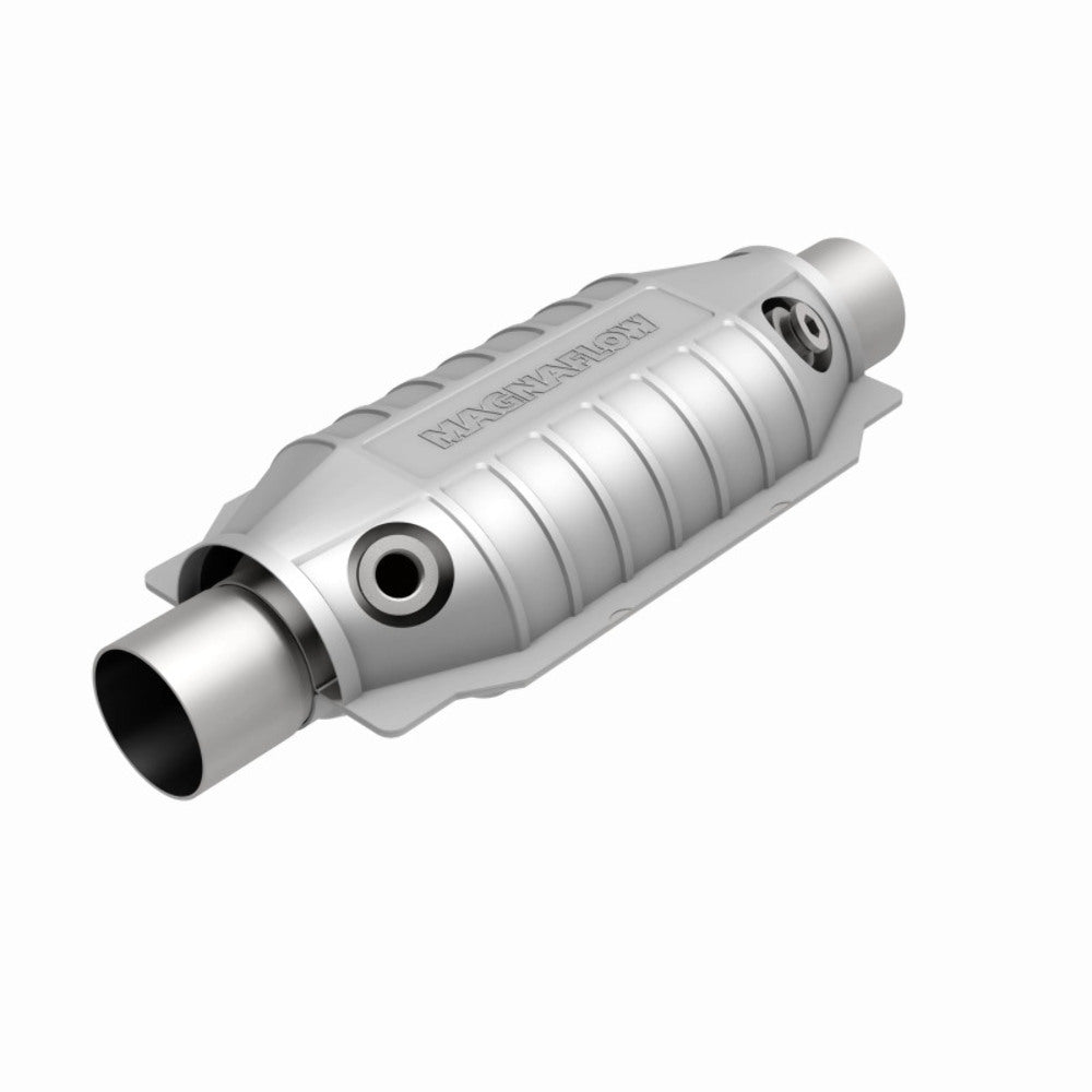 MagnaFlow universal catalytic converter 2.25 inch inlet/outlet stainless steel Federal EPA compliant OBDII 99065h