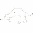 Front Brake Line Kit for 2001-2003 Ford F-150 2WD disc brakes stainless steel