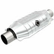 MagnaFlow universal catalytic converter 2.5 inch inlet/outlet stainless steel CARB compliant 457056