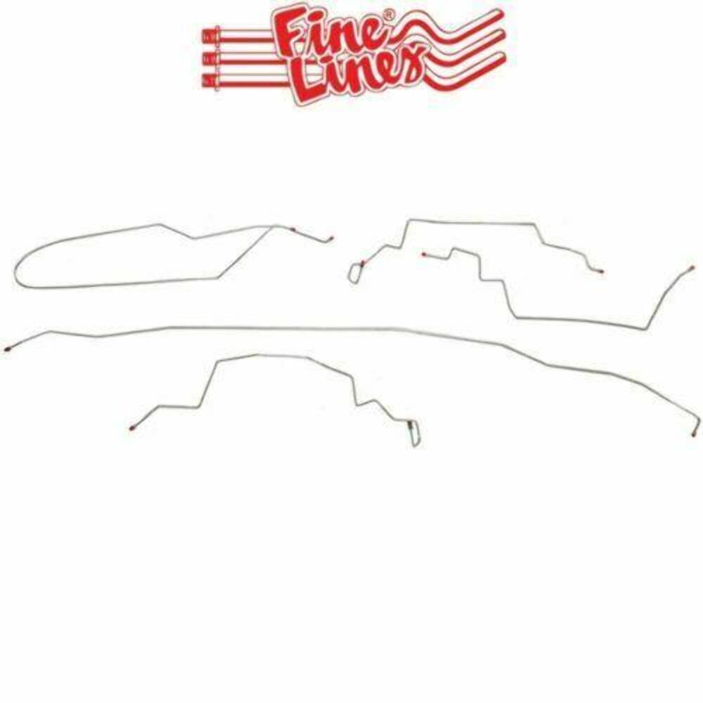 t 2001-06 Chrysler Sebring Intermediate Brake Line w/ AWABS 4w Disc - YIN0103OM Fine Lines
