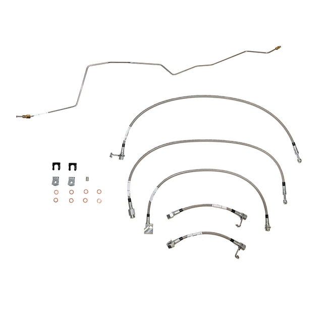 t 2001 - 2002 Dodge Ram 2500 Brake Hose Kit - HSK0051SS Fine Lines