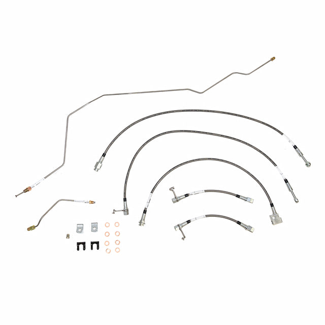 t 2001 - 2002 Dodge Ram Brake Hose Kit - HSK0052SS Fine Lines