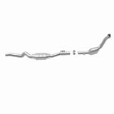 MagnaFlow direct-fit catalytic converter for 2001-2002 Mercedes-Benz passenger side stainless steel CARB compliant OBDII 49866