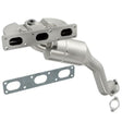 MagnaFlow direct-fit catalytic converter for 2001-2003 BMW stainless steel CARB compliant OBDII 49772