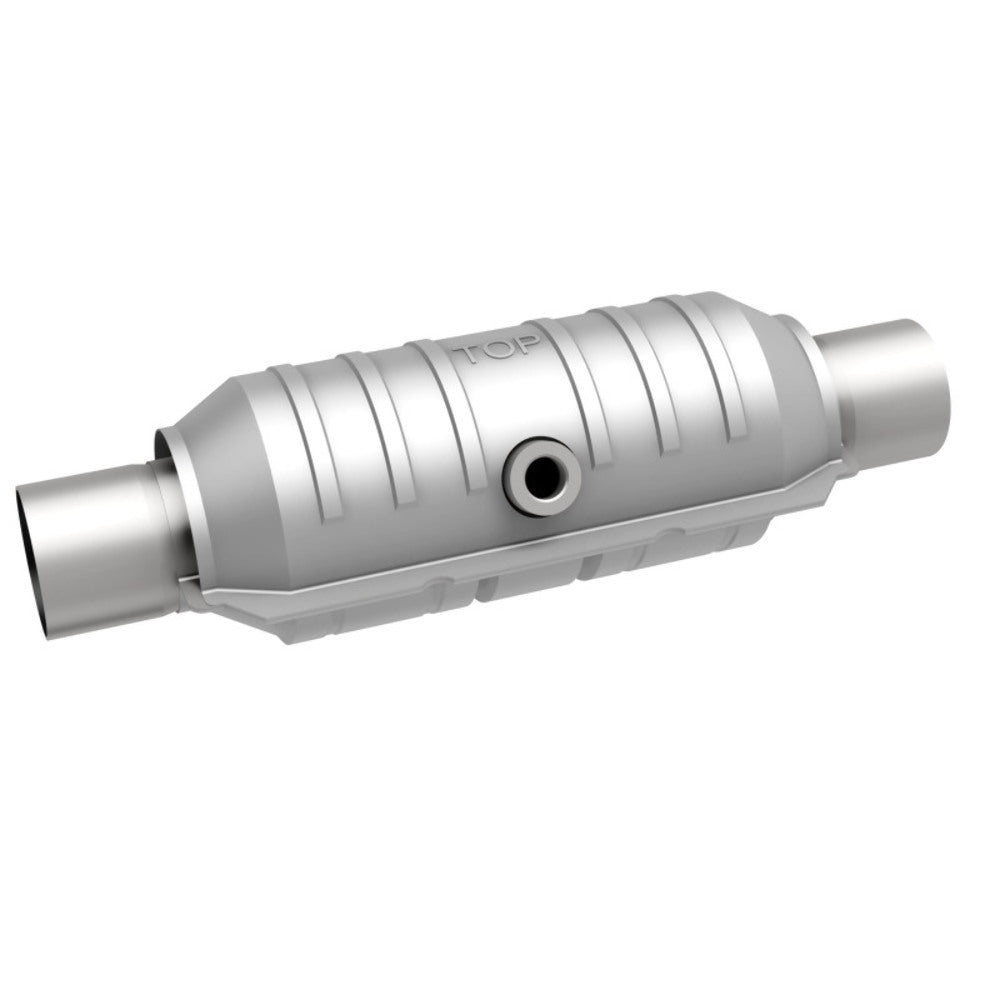 MagnaFlow universal catalytic converter 2.25 inch inlet/outlet stainless steel CARB compliant 451255