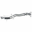 MagnaFlow cat-back exhaust system for 2001-2005 BMW stainless steel polished 16748