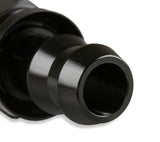 Mr. Gasket 6 AN straight push on hose ends black BL aluminum 200106