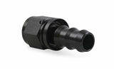 Mr. Gasket 10 AN straight push on hose ends black BL aluminum 200110