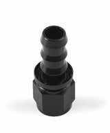 Mr. Gasket 10 AN straight push on hose ends black BL aluminum 200110