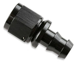Mr. Gasket 10 AN straight push on hose ends black BL aluminum 200110
