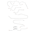Brake Line Set for 2002-2005 Dodge Ram 1500 AWABS ABS 2WD steel