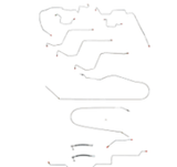 Brake Line Set for 2002-2005 Dodge Ram 1500 AWABS ABS 2WD steel
