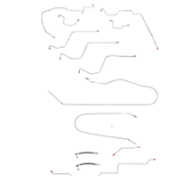 Brake Line Set for 2002-2005 Dodge Ram 1500 AWABS ABS 2WD steel