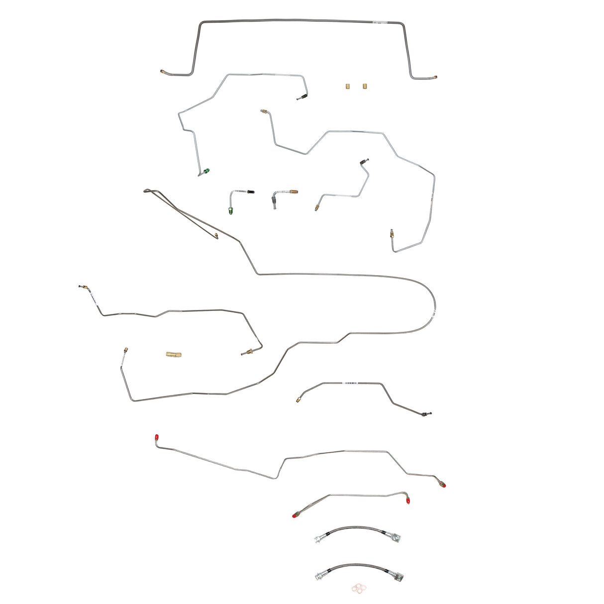 Brake Line Kit for 2002-2007 Jeep Liberty ABS 4WD stainless steel