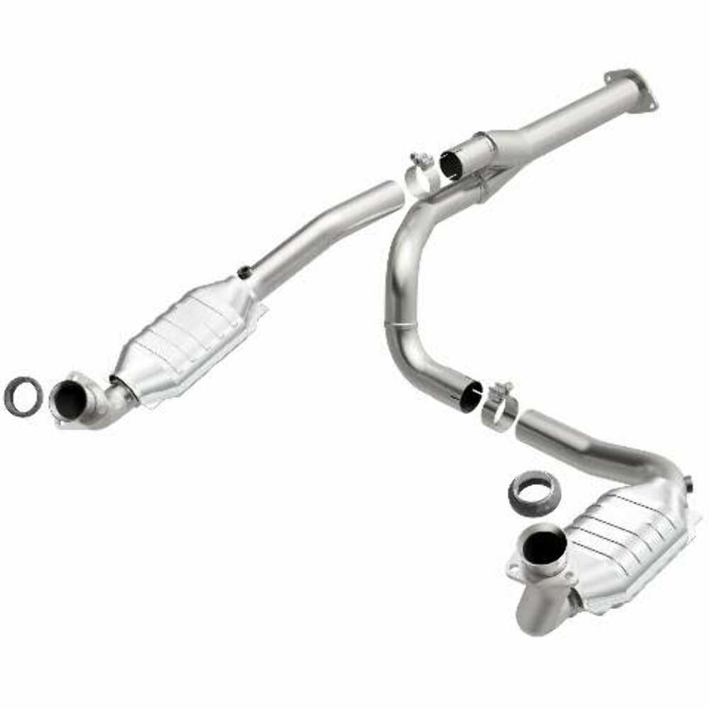 MagnaFlow direct-fit catalytic converter fits 2000-2002 Chevrolet Express 1500 4.3L and 2000-2002 GMC Savana 1500 4.3L stainless steel CARB compliant OBDII 51510