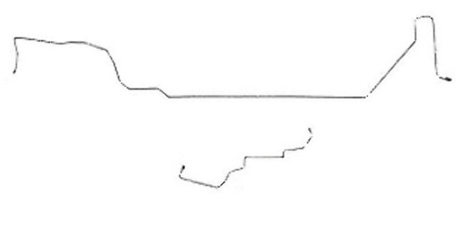 t 2003-05 Jeep Liberty Intermediate Brake Line No-ABS Steel - WIN0242OM Fine Lines