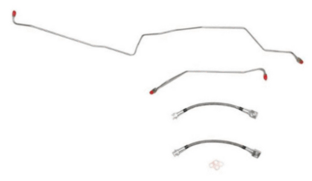 Brake Line for 2003-2005 Jeep Liberty Rear Axle Lines No- Rear No ABS steel