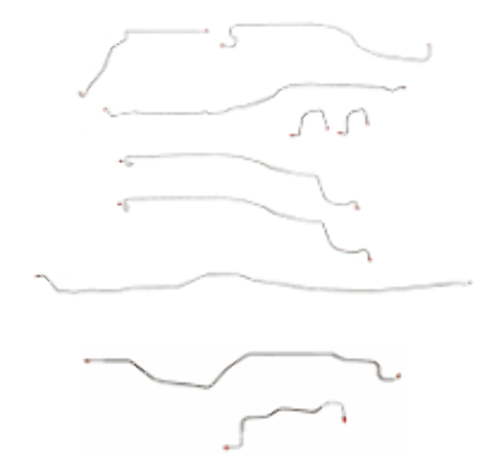 t 2003 - 2004 Chevrolet Silverado Brake Line Kit - CBK0200OM Fine Lines