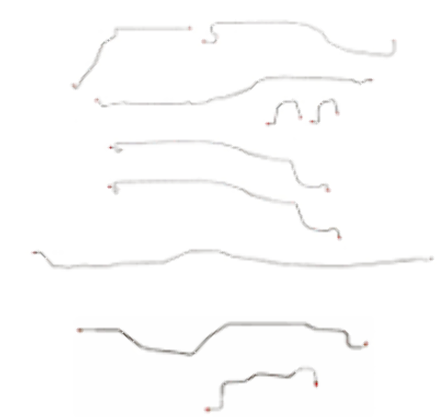 t 2003 - 2004 Chevrolet Silverado Brake Line Kit - CBK0200OM Fine Lines