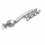 MagnaFlow direct-fit catalytic converter fits 2003-2004 INFINITI M45 and 2003-2006 INFINITI Q45, this and 2003-2004 M45 V8 4.5 4.5 inch inlet/outlet stainless steel CARB compliant 