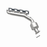 MagnaFlow direct-fit catalytic converter fits 2003-2004 INFINITI M45 and 2003-2006 INFINITI Q45, this and 2003-2004 M45 V8 4.5 4.5 inch inlet/outlet stainless steel CARB compliant 