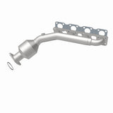 MagnaFlow direct-fit catalytic converter fits 2003-2004 INFINITI M45 and 2003-2006 INFINITI Q45, this and 2003-2004 M45 V8 4.5 4.5 inch inlet/outlet stainless steel CARB compliant 