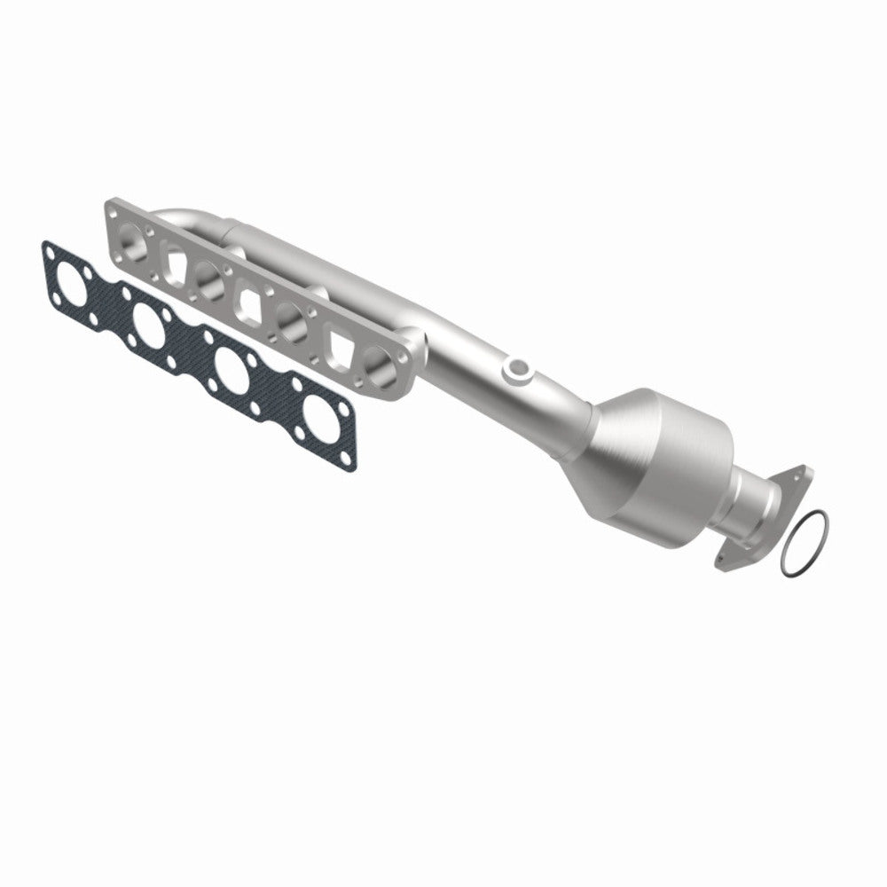 MagnaFlow direct-fit catalytic converter fits 2003-2004 INFINITI M45 and 2003-2006 INFINITI Q45, this and 2003-2004 M45 V8 4.5 4.5 inch inlet/outlet stainless steel CARB compliant 