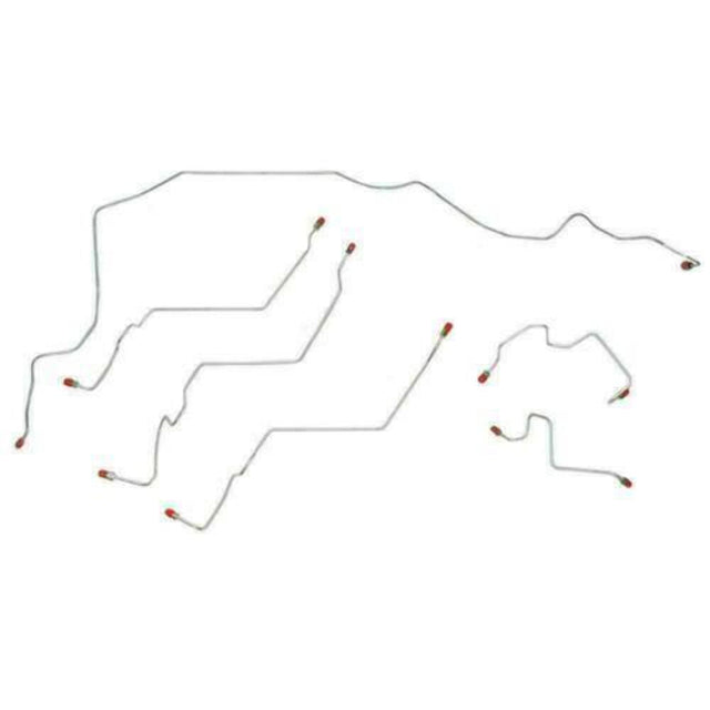 t 2003 - 2005 Dodge Ram 2500/3500 4WD, AWABS Front Brake Line Kit - WKT0354OM Fine Lines