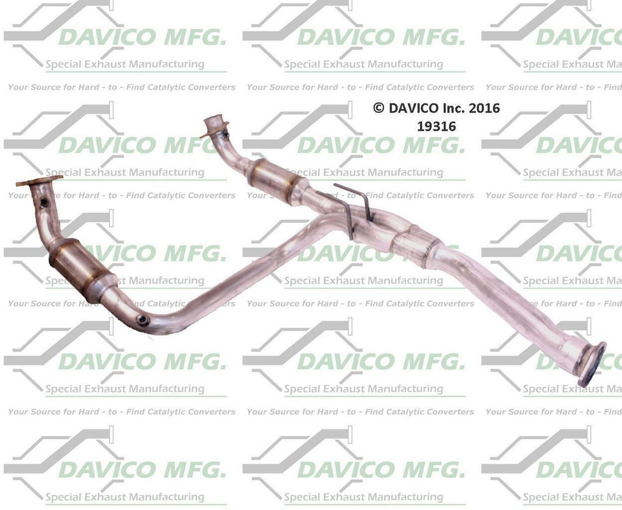 t 2003-2008 GMC Savana 1500 Catalytic Converter 19316 Davico Mfg
