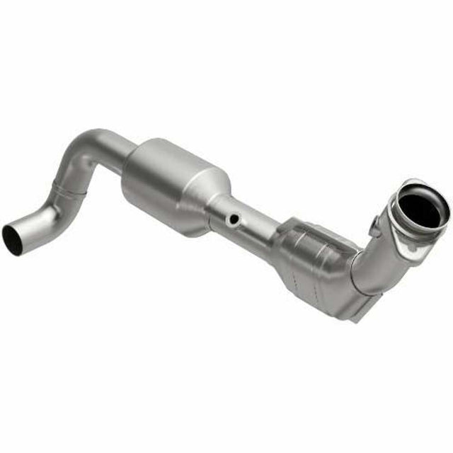 MagnaFlow direct-fit catalytic converter for 2004-2006 Ford F-150 4.6 inch inlet/outlet stainless steel CARB compliant OBDII 52449