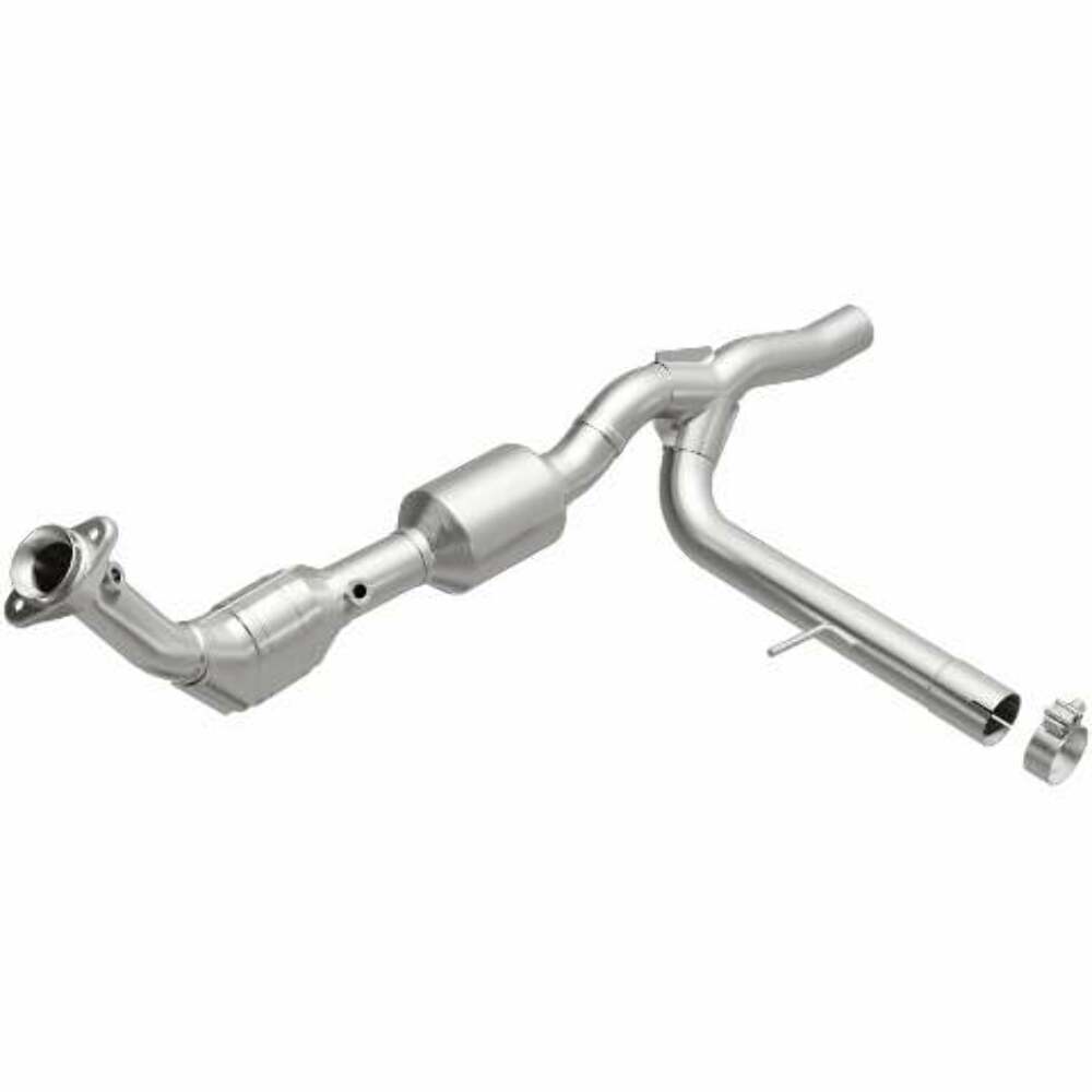MagnaFlow direct-fit catalytic converter for 2004-2006 Ford F-150 4.6 inch inlet/outlet stainless steel CARB compliant 52450