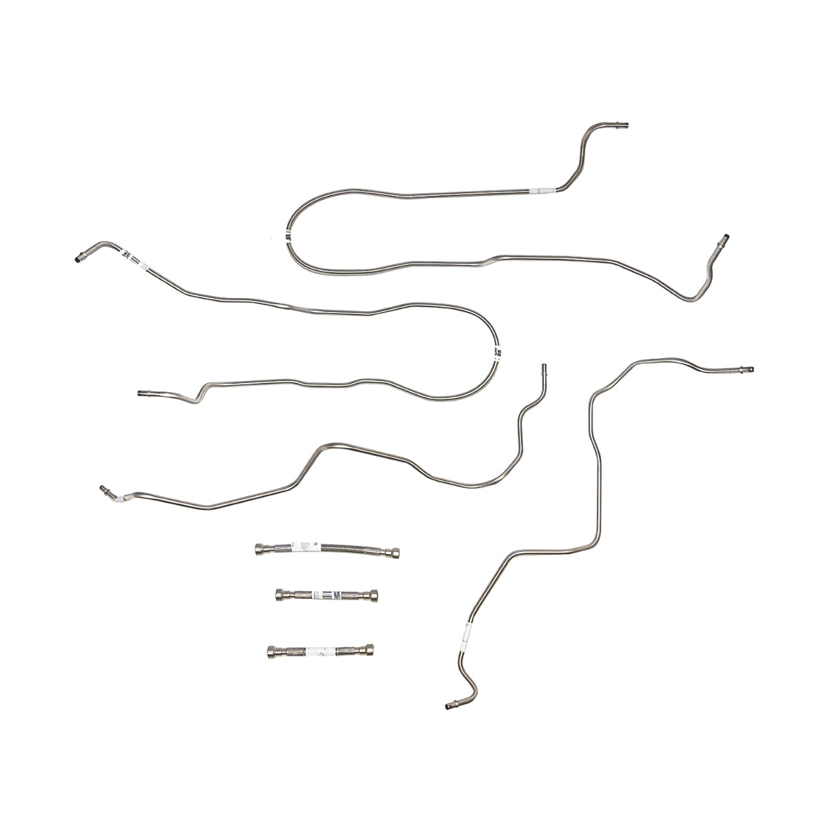 t 2004-10 Chevrolet Silverado HD Gas Fuel Line Kit with Extended Cab - TGL0404OM Fine Lines