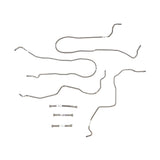 Fuel Line Kit for 2004-2010 Chevy Silverado HD Gas stainless steel