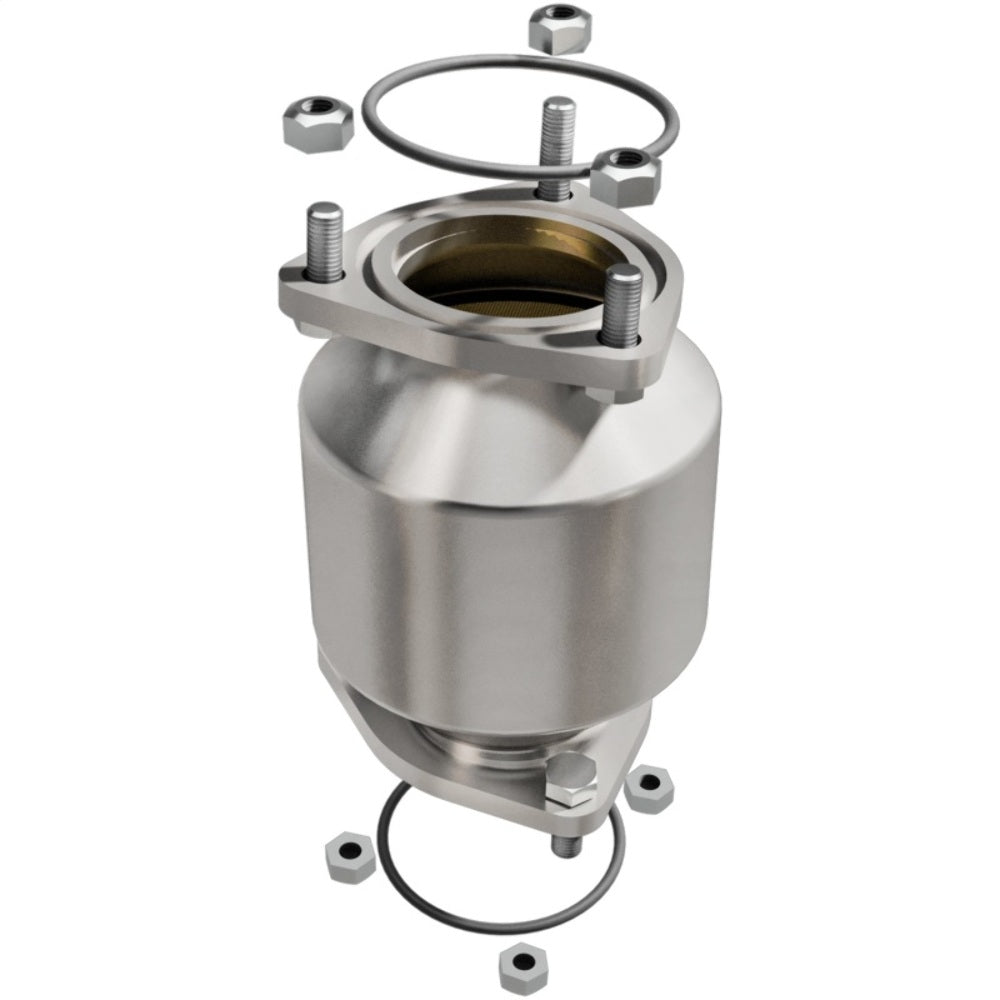 MagnaFlow direct-fit catalytic converter fits 2004-2005 Suzuki Forenza and 2005 Suzuki Reno, this and 2004-2005 Suzuki Forenza 2.0L stainless steel CARB compliant 551291