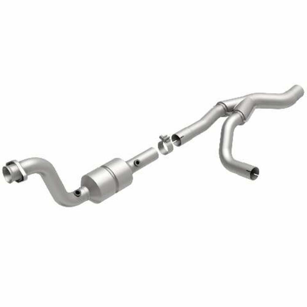 MagnaFlow direct-fit catalytic converter fits 2004 Durango 5.7L passenger side 5.7L passenger side stainless steel CARB compliant 49499