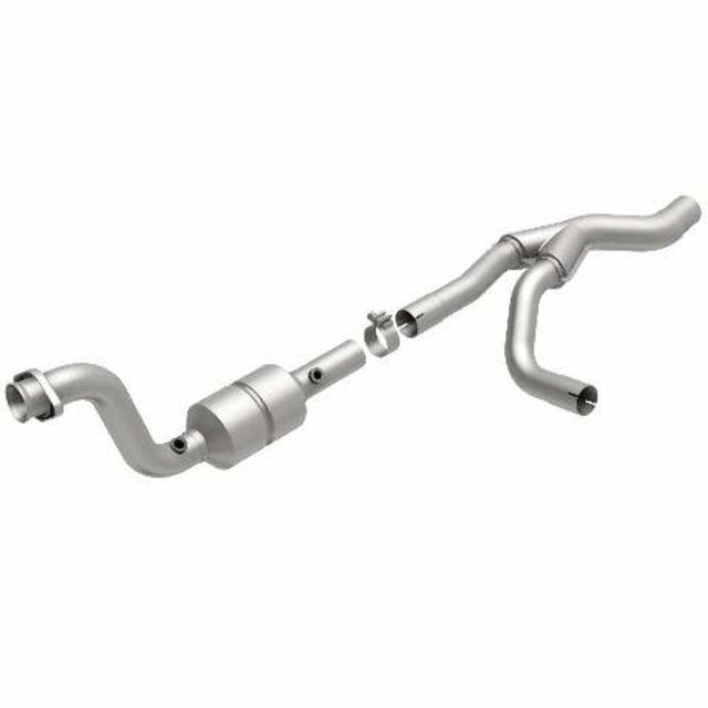 MagnaFlow direct-fit catalytic converter fits 2004 Durango 5.7L passenger side 5.7L passenger side stainless steel CARB compliant 49499