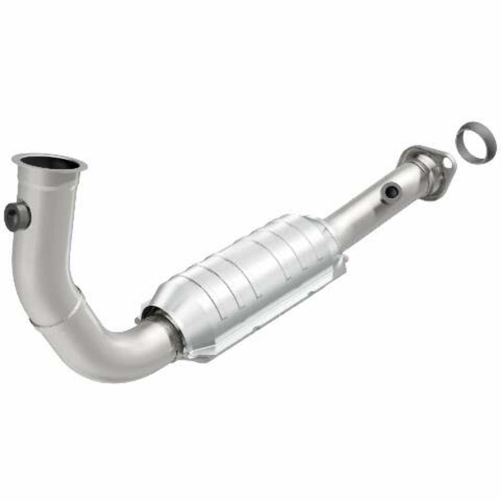 MagnaFlow direct-fit catalytic converter fits 2004 Liberty passenger side front passenger side stainless steel CARB compliant OBDII 49583