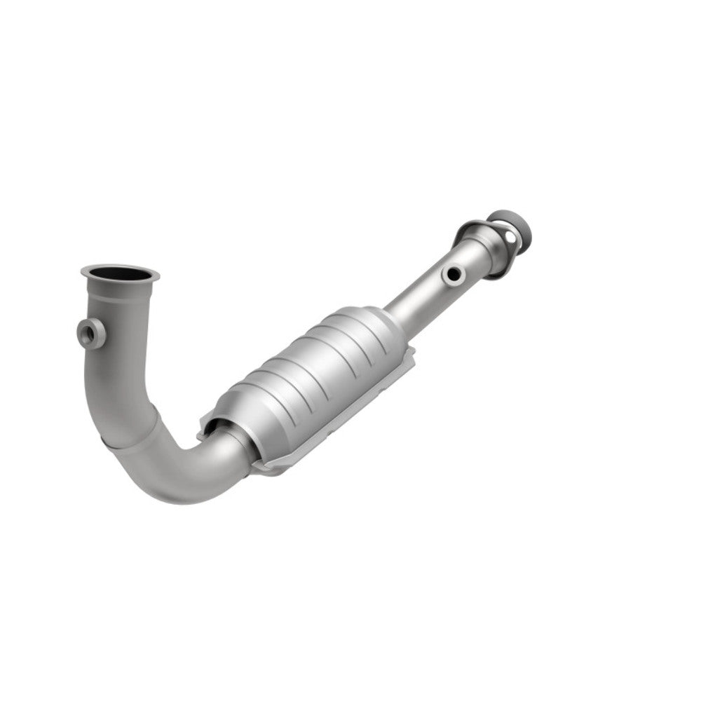 MagnaFlow direct-fit catalytic converter fits 2004 Liberty passenger side front passenger side stainless steel CARB compliant OBDII 49583