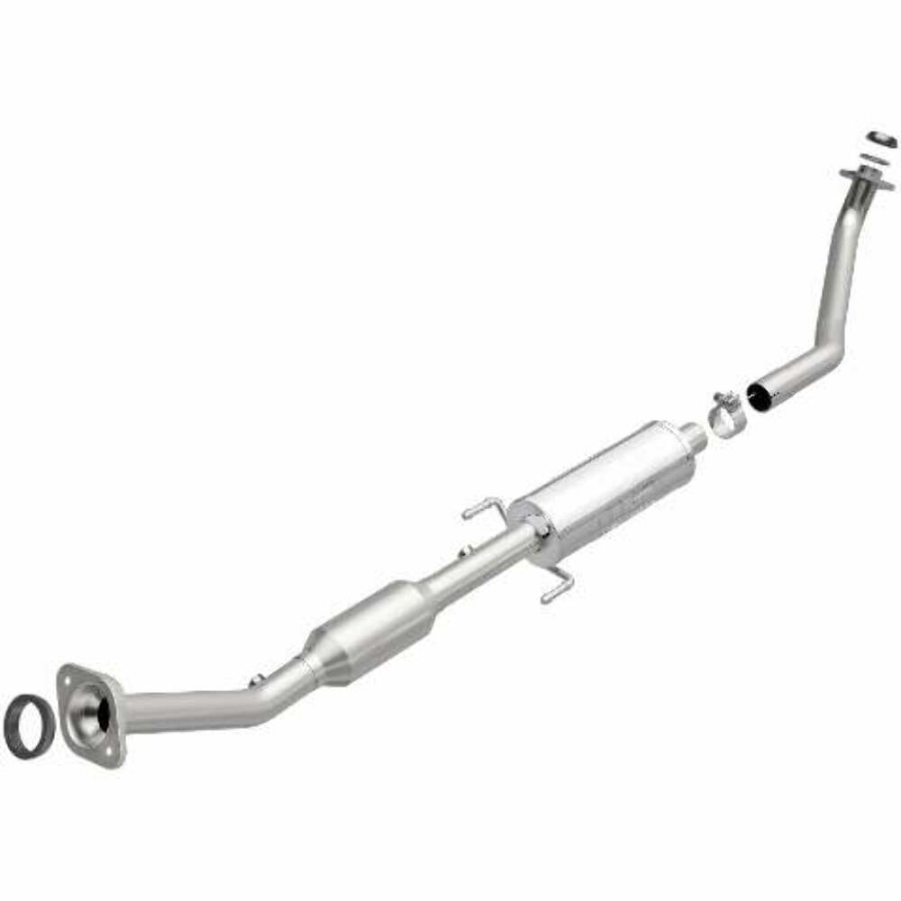 MagnaFlow direct-fit catalytic converter fits 2005-2006 Toyota Corolla, 2003-2006 Toyota Matrix, and more, this and 2005-2006 Corolla stainless steel CARB compliant 52458
