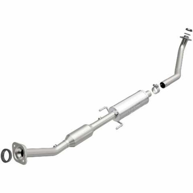 MagnaFlow direct-fit catalytic converter fits 2005-2006 Toyota Corolla, 2003-2006 Toyota Matrix, and more, this and 2005-2006 Corolla stainless steel CARB compliant 52458