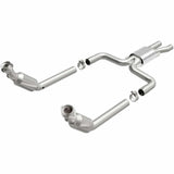 MagnaFlow direct-fit catalytic converter fits 2005-2006 Lincoln LS and 2005 Ford Thunderbird. Hardware is included to eliminate the hassle of working with corroded factory parts an