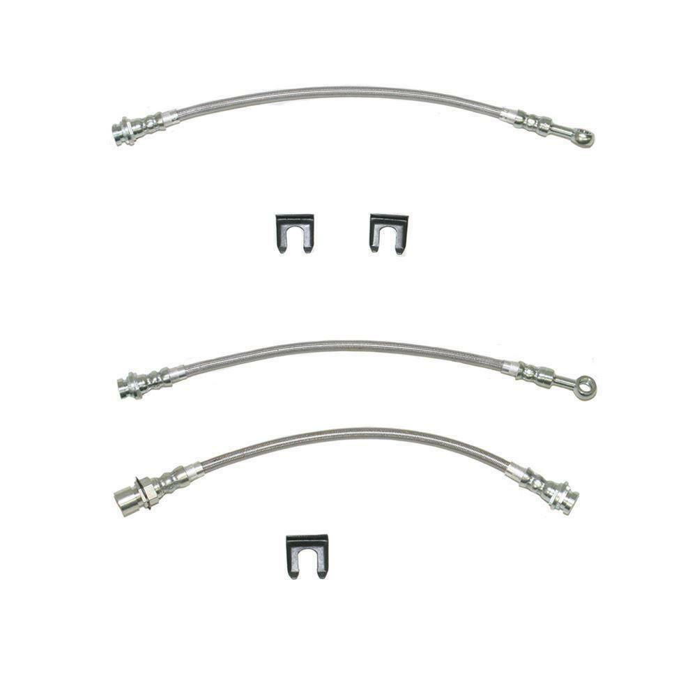 Brake Hose Kit for 2005-2007 Chevy Silverado 4WD stainless steel