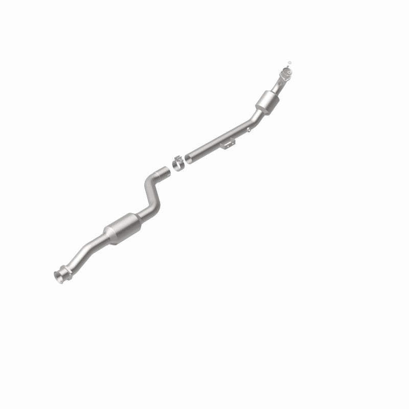 MagnaFlow direct-fit catalytic converter fits 2005 Mercedes-Benz E320 Base 3.2L and 2004-2005 Mercedes-Benz E500 Base 5.0L 3.2L stainless steel CARB compliant 5411642